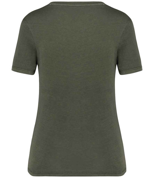 NS316 Washed Organic Khaki Back
