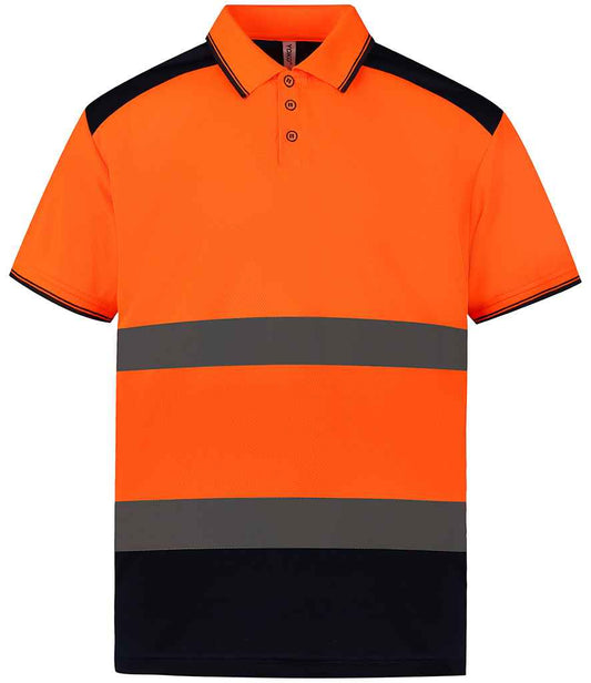 YK017 Orange/Navy Front